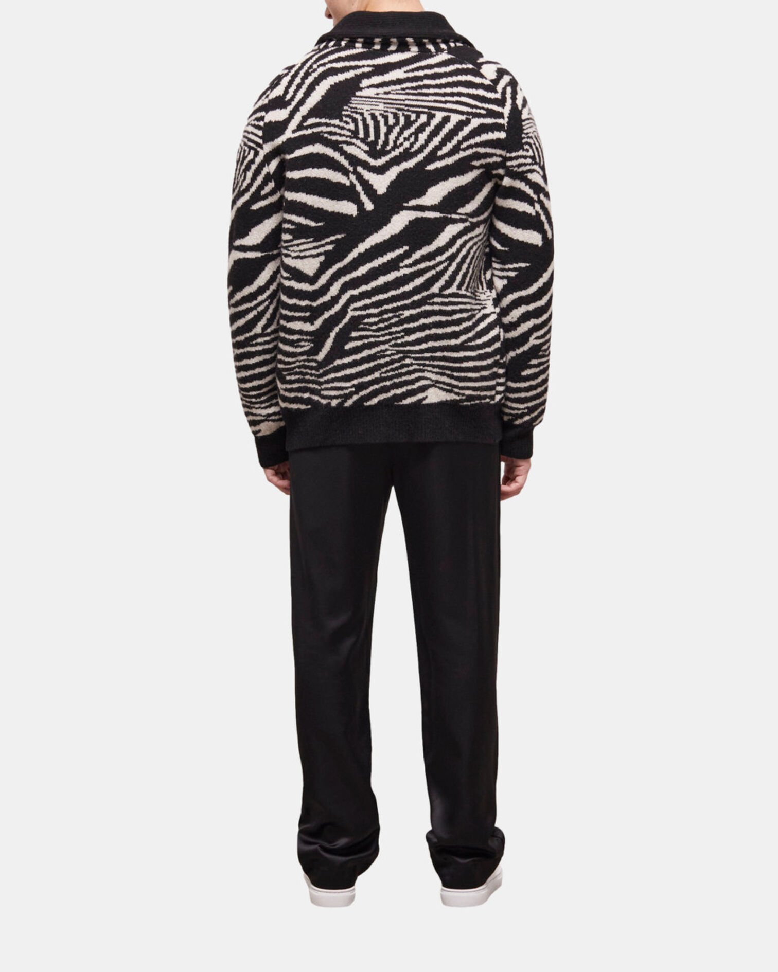 Jersey lana estampado, BLACK WHITE, hi-res image number null