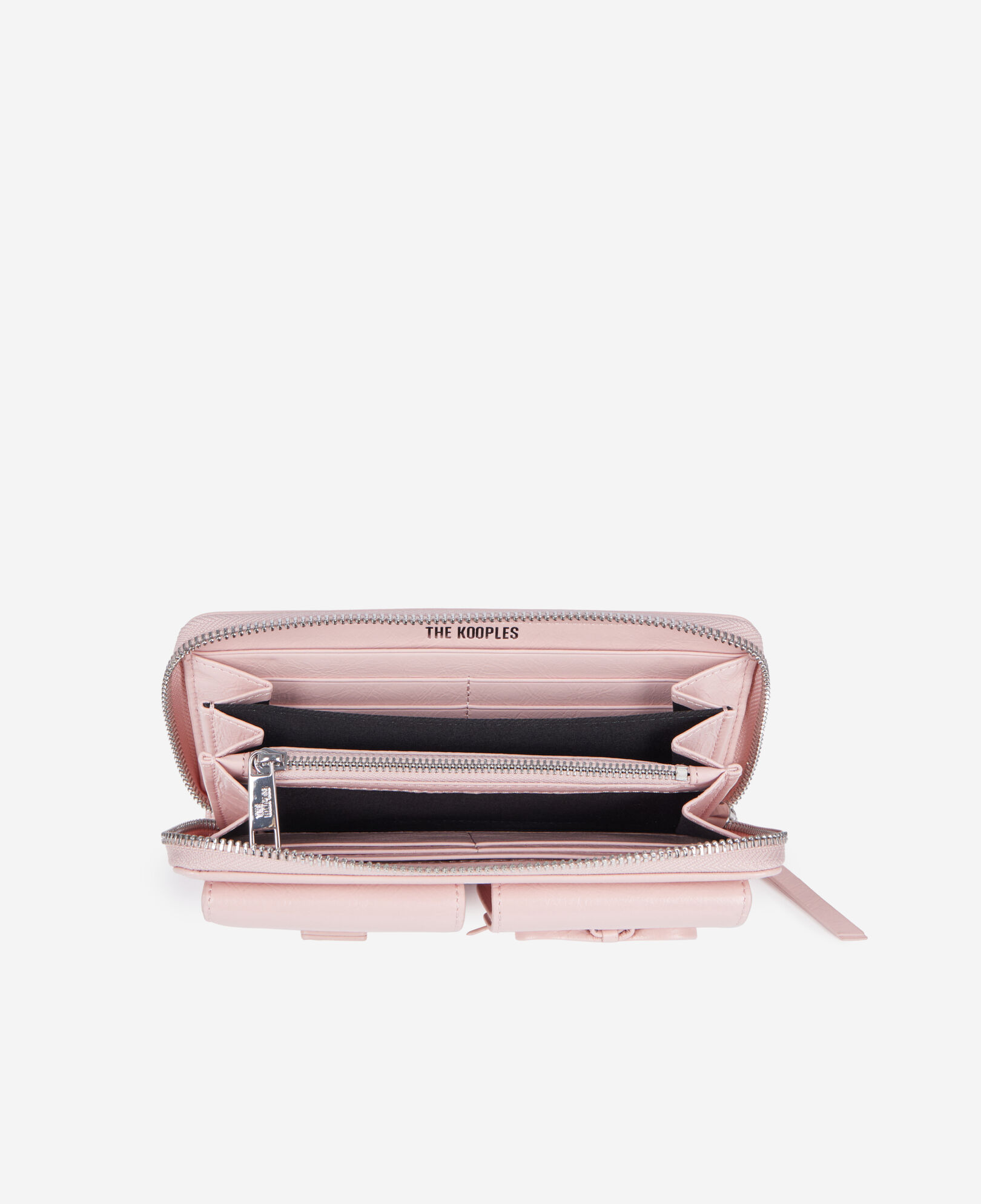 The Kooples WOMEN PINK amelia pink leather wallet