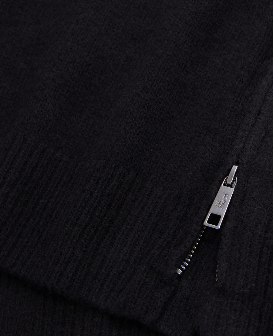 The Kooples MEN BLACK black wool and alpaga blend sweater