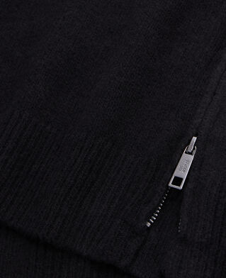 The Kooples HOMME BLACK pull en laine mélangée avec zip noir