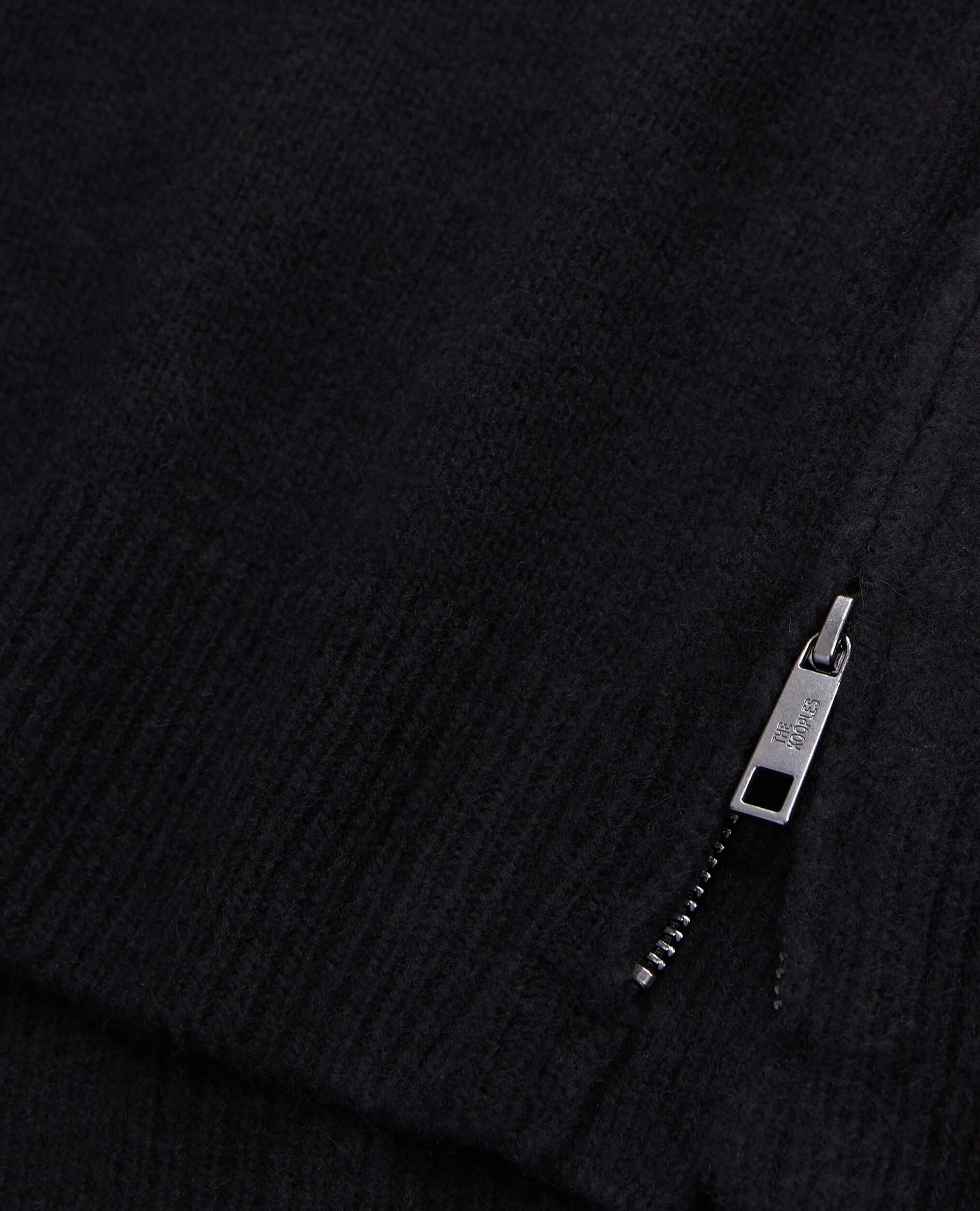 Black wool and alpaga blend sweater, BLACK, hi-res image number null