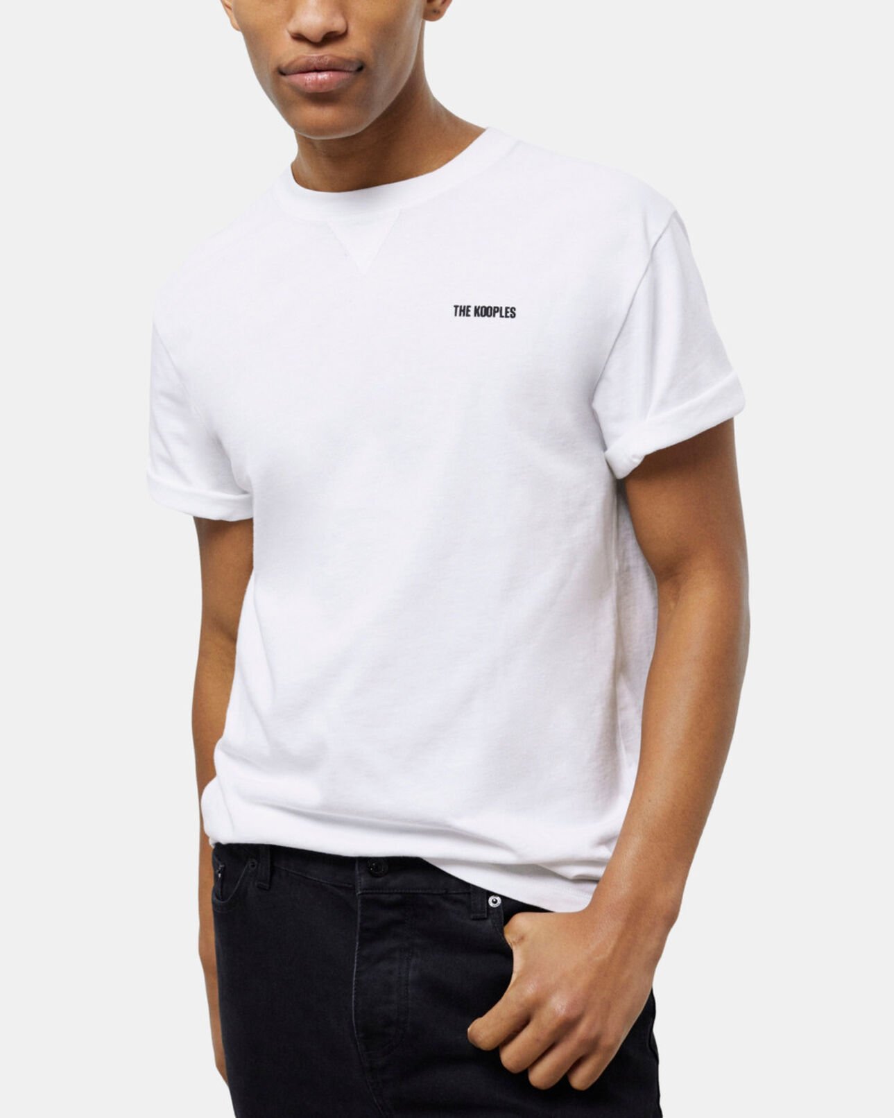 The Kooples HOMME WHITE t-shirt homme logo the kooples blanc