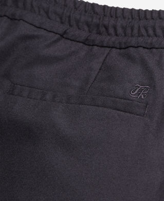 The Kooples HERREN BLACK schwarze hose aus flanell