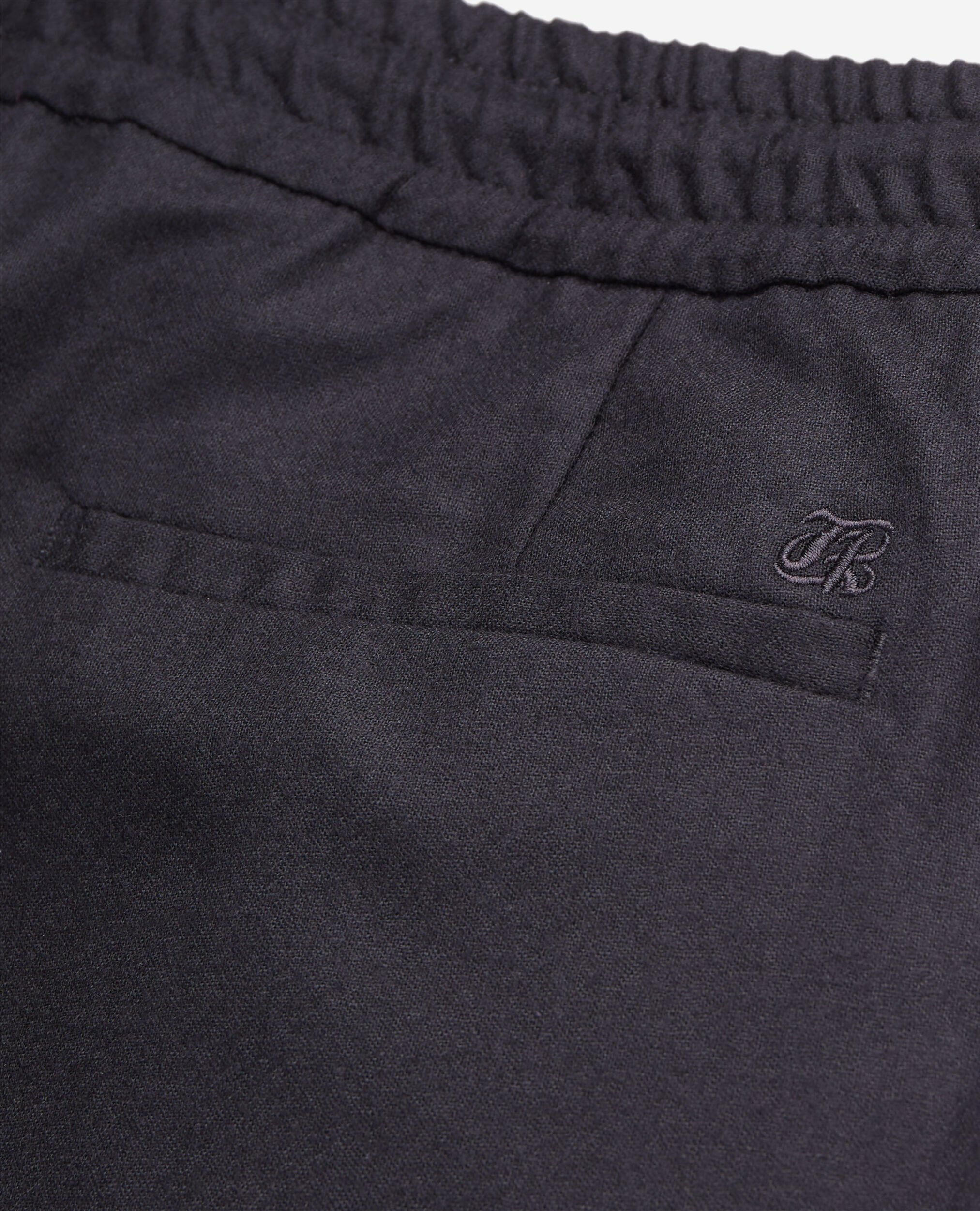 Black flannel trousers, BLACK, hi-res image number null