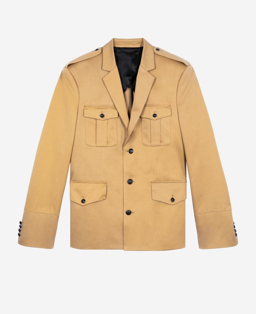The Kooples MEN CAMEL camel cotton jacket