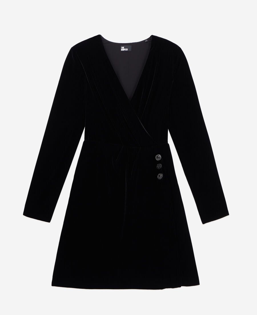 short black velvet dress