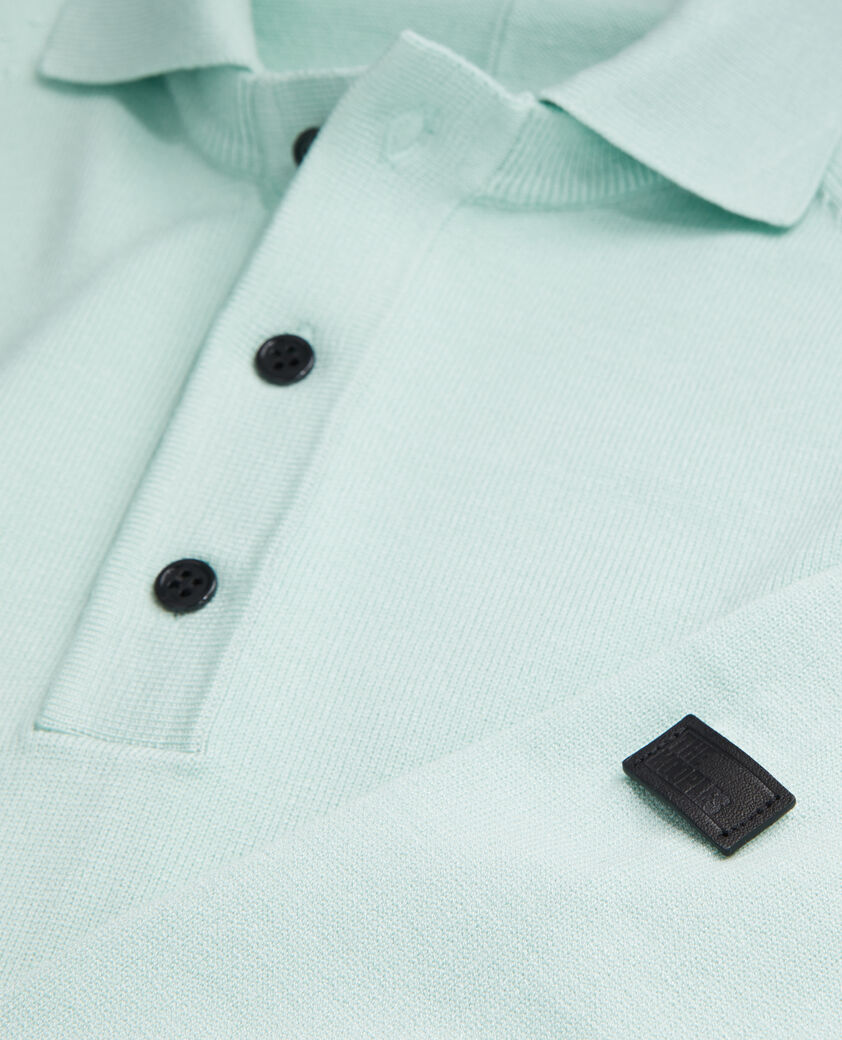 The Kooples HERREN OCEAN grünes poloshirt aus strick