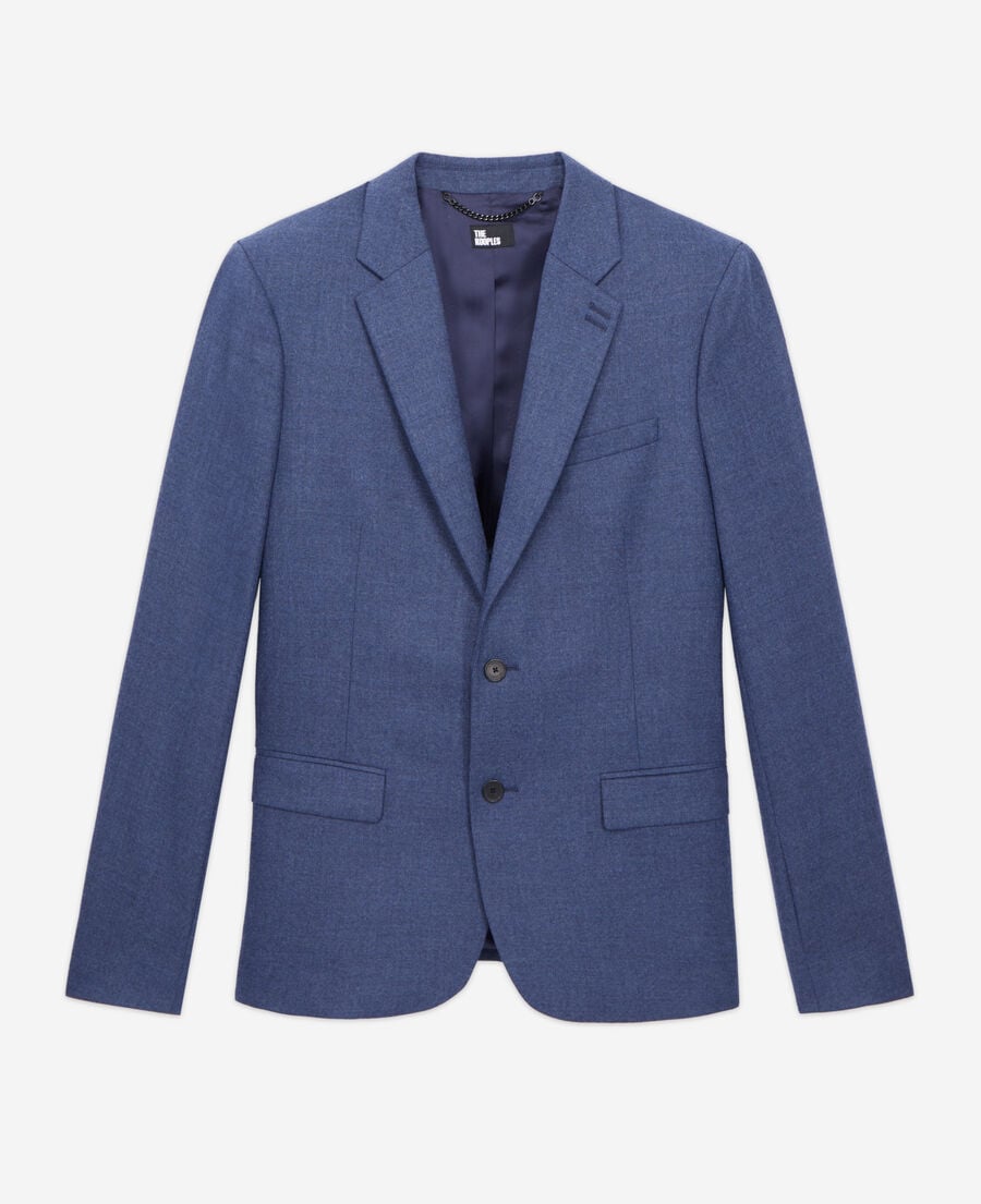 The Kooples HOMME BLUE veste bleue en flanelle