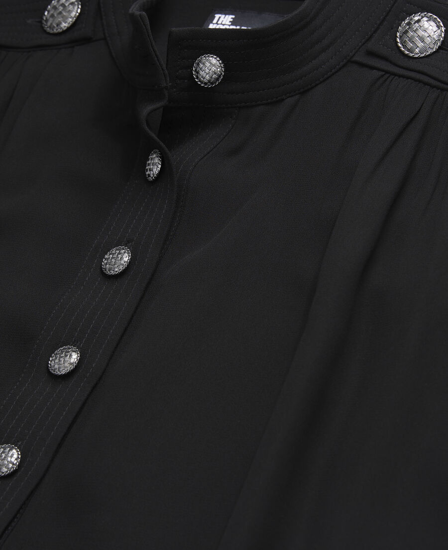 black top with bijou buttons