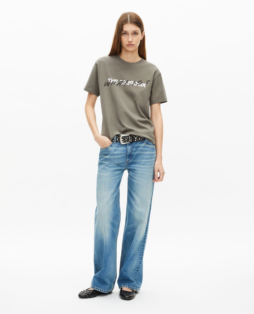 The Kooples FEMME OLIVE KAKI t-shirt what is kaki