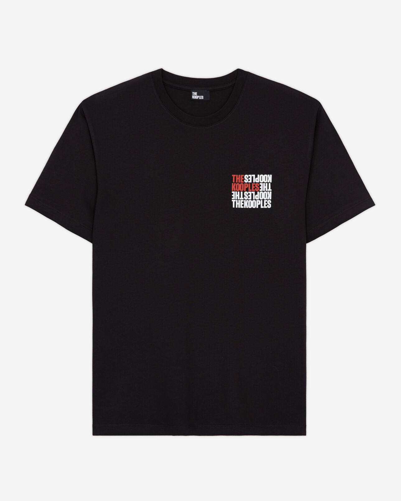 The Kooples HOMME BLACK t-shirt homme logo the kooples noir
