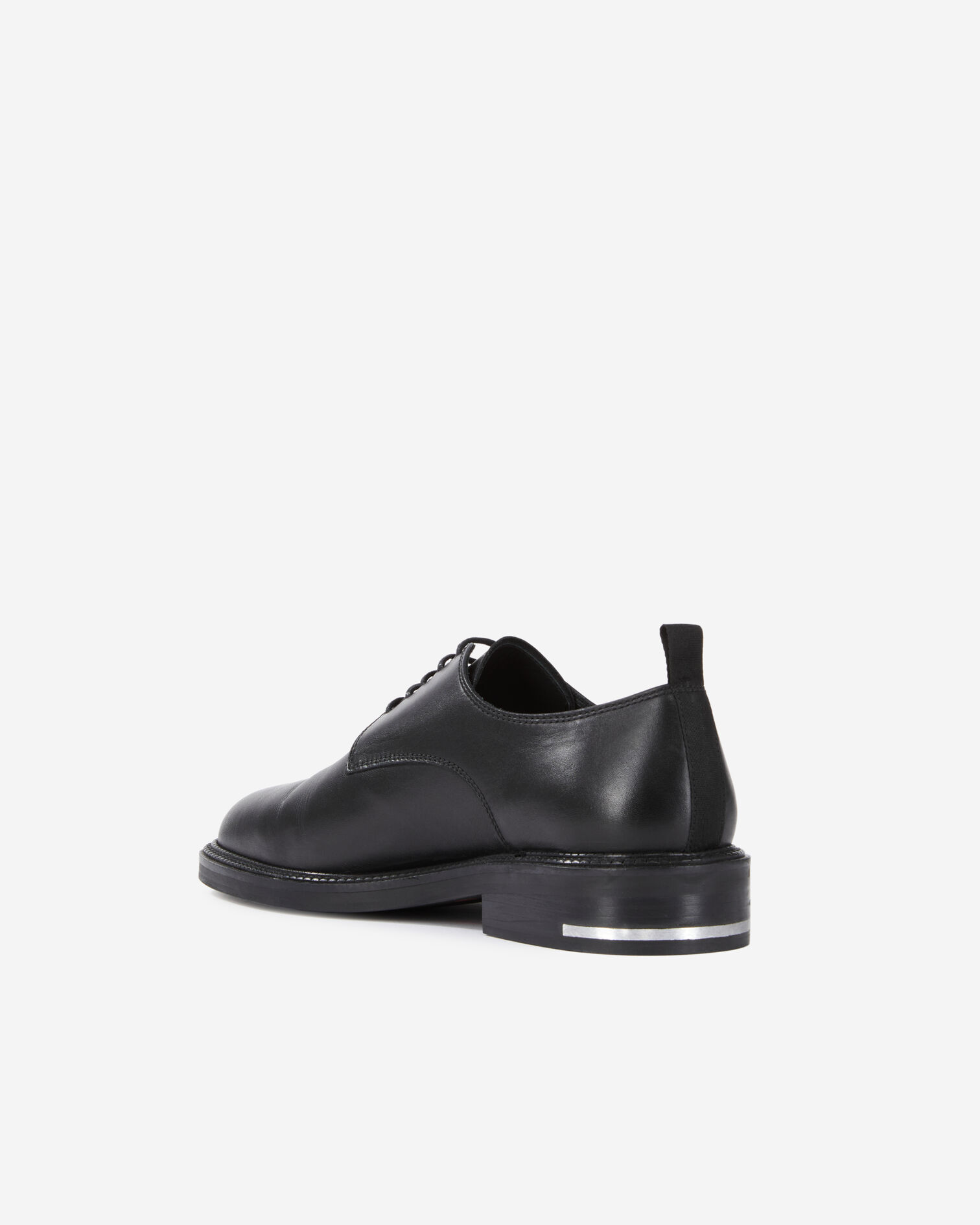 Chaussures à lacets en cuir noires, BLACK, hi-res image number null