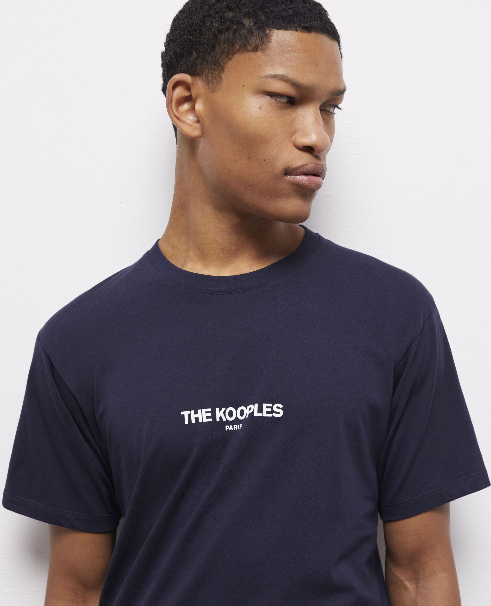 Tee shirt outlet bleu marine homme