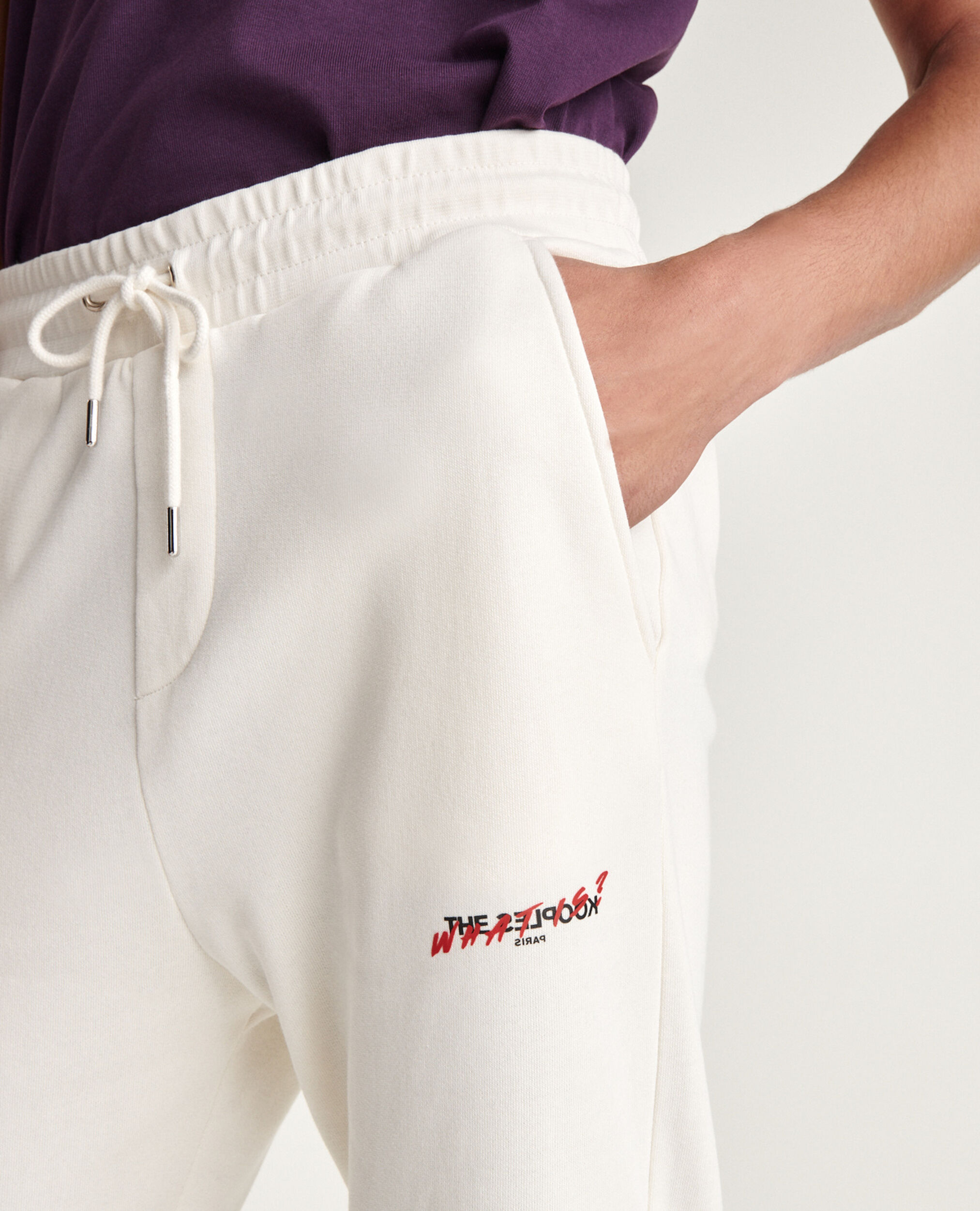 Ecru jogging suit with print what is, ECRU, hi-res image number null