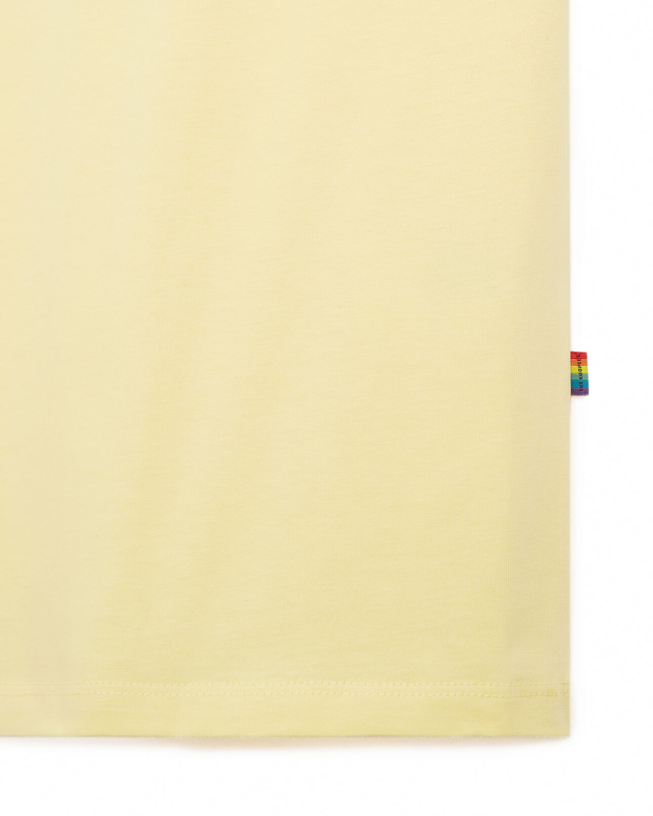 The Kooples HOMME YELLOW t-shirt jaune coton brodé ton sur ton