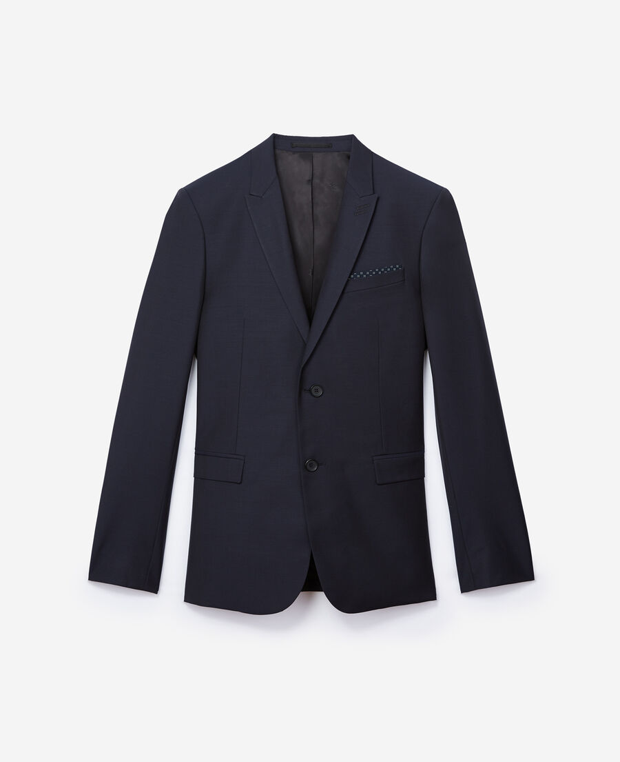 Men’s navy blue suit jacket