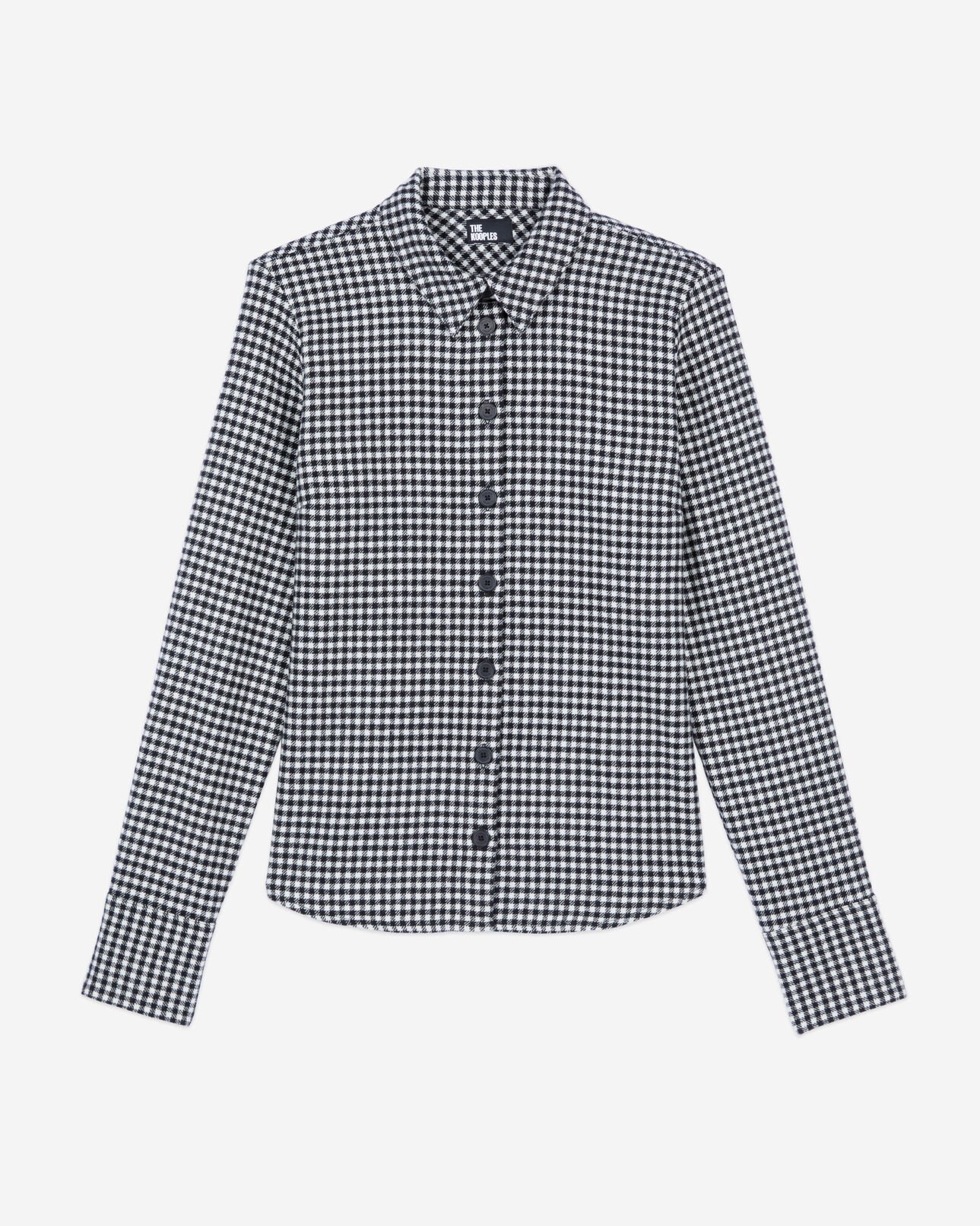 The Kooples MUJER BLACK WHITE camisa cuadros vichy