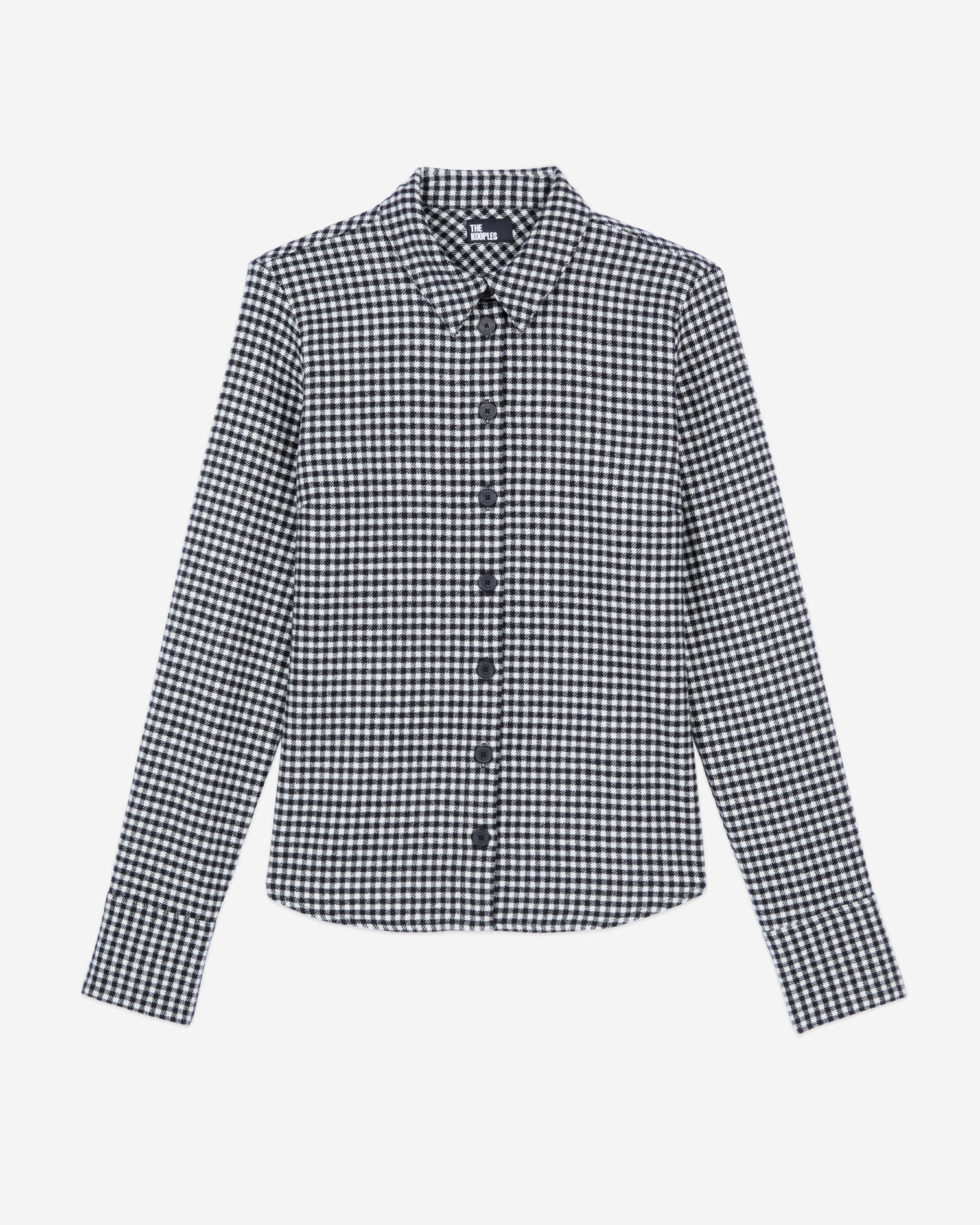 Camisa cuadros vichy, BLACK WHITE, hi-res image number null