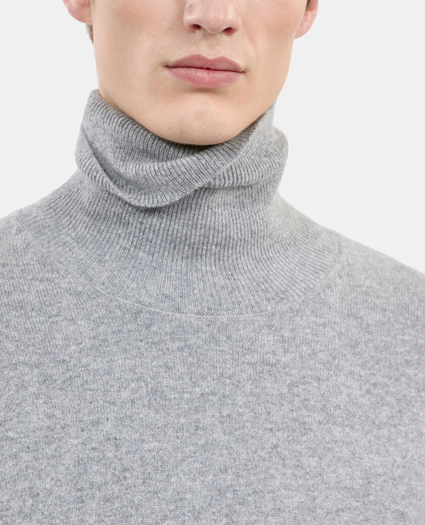 The Kooples HERREN MIDDLE GREY MEL grauer pullover aus kaschmir