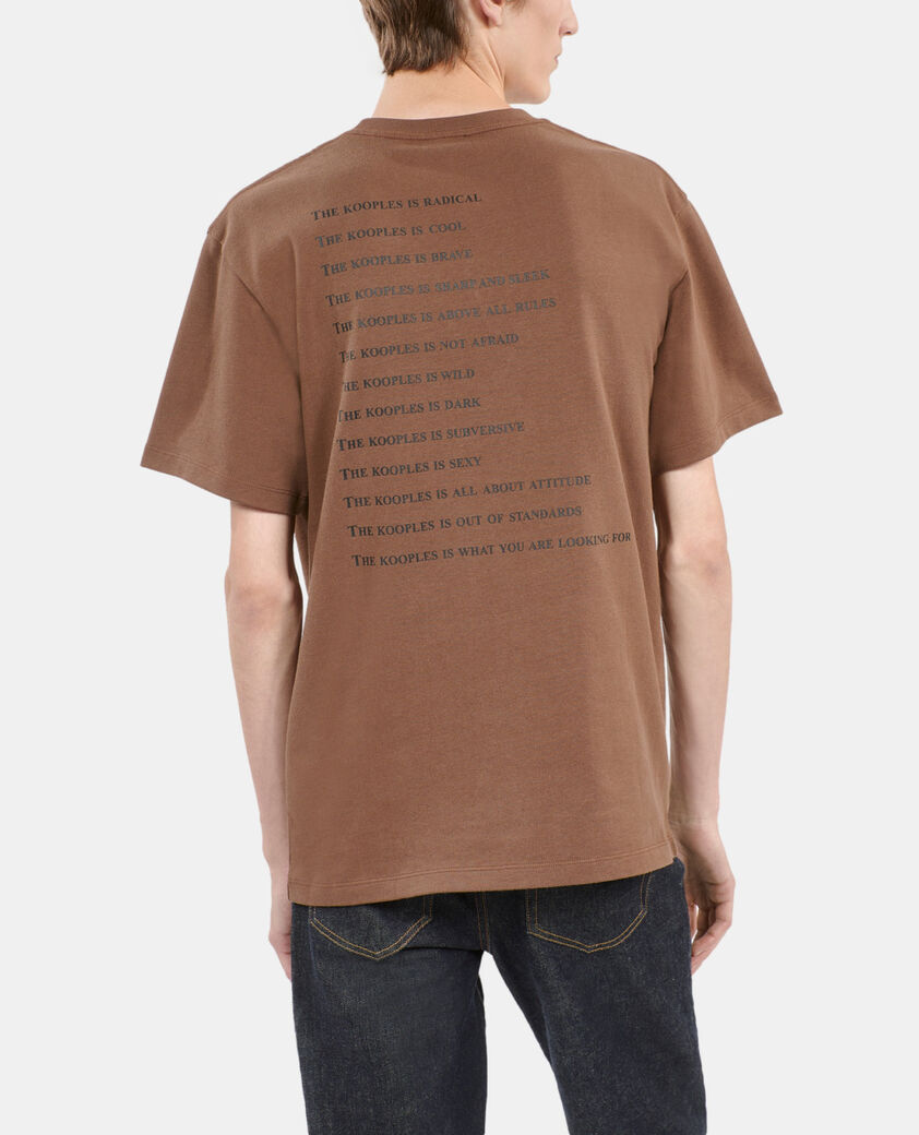 The Kooples HOMME BROWN t-shirt what is marron