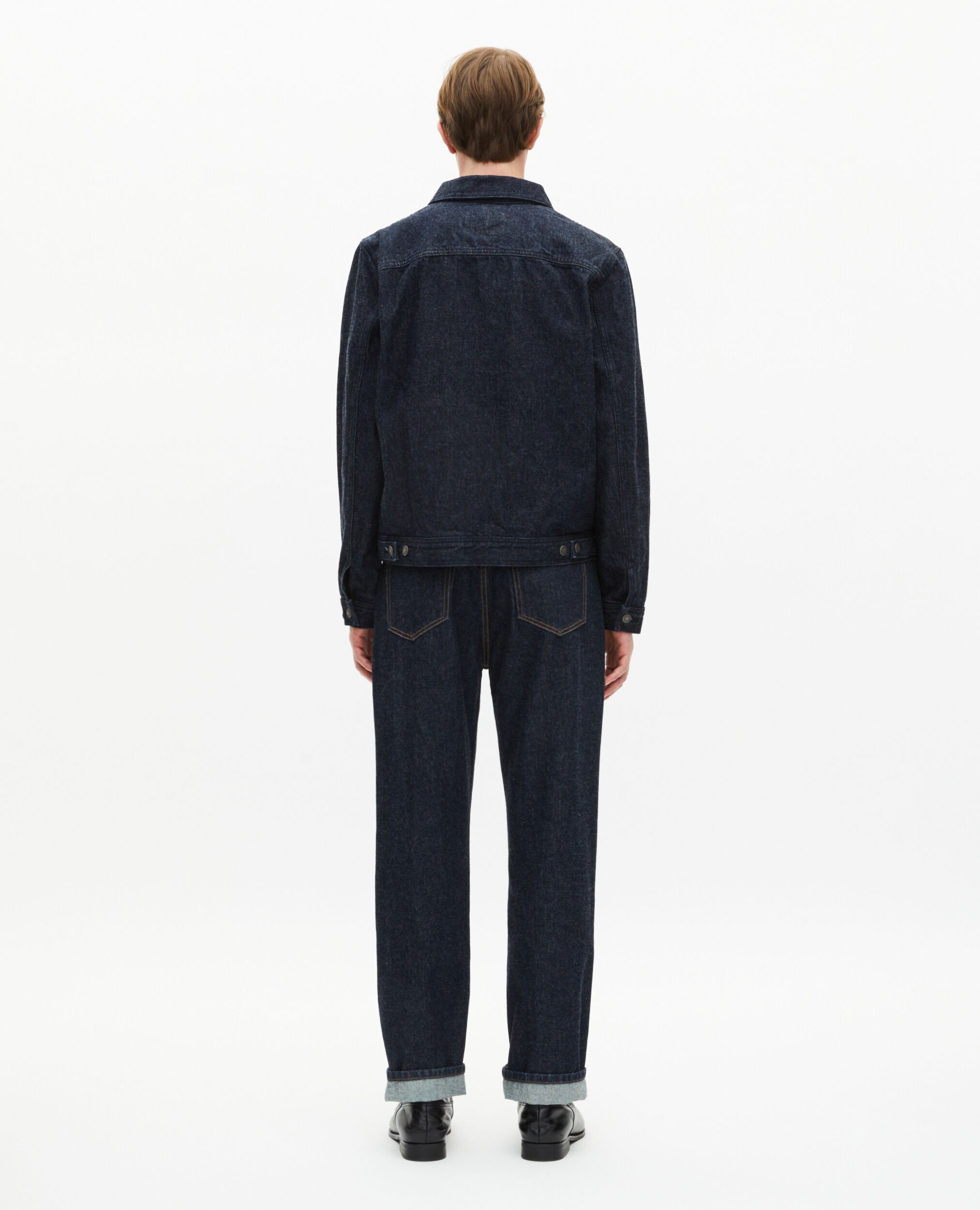 Blouson en denim bleu foncé, BLUE ELECTRIC, hi-res image number null