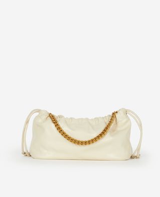 The Kooples FEMME ECRU sac taylor en cuir recycl&eacute; &eacute;cru