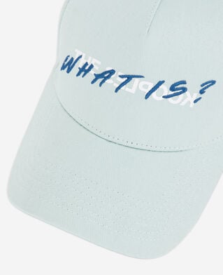The Kooples UNISEX OCEAN grüne kappe mit „what is“- schriftzug