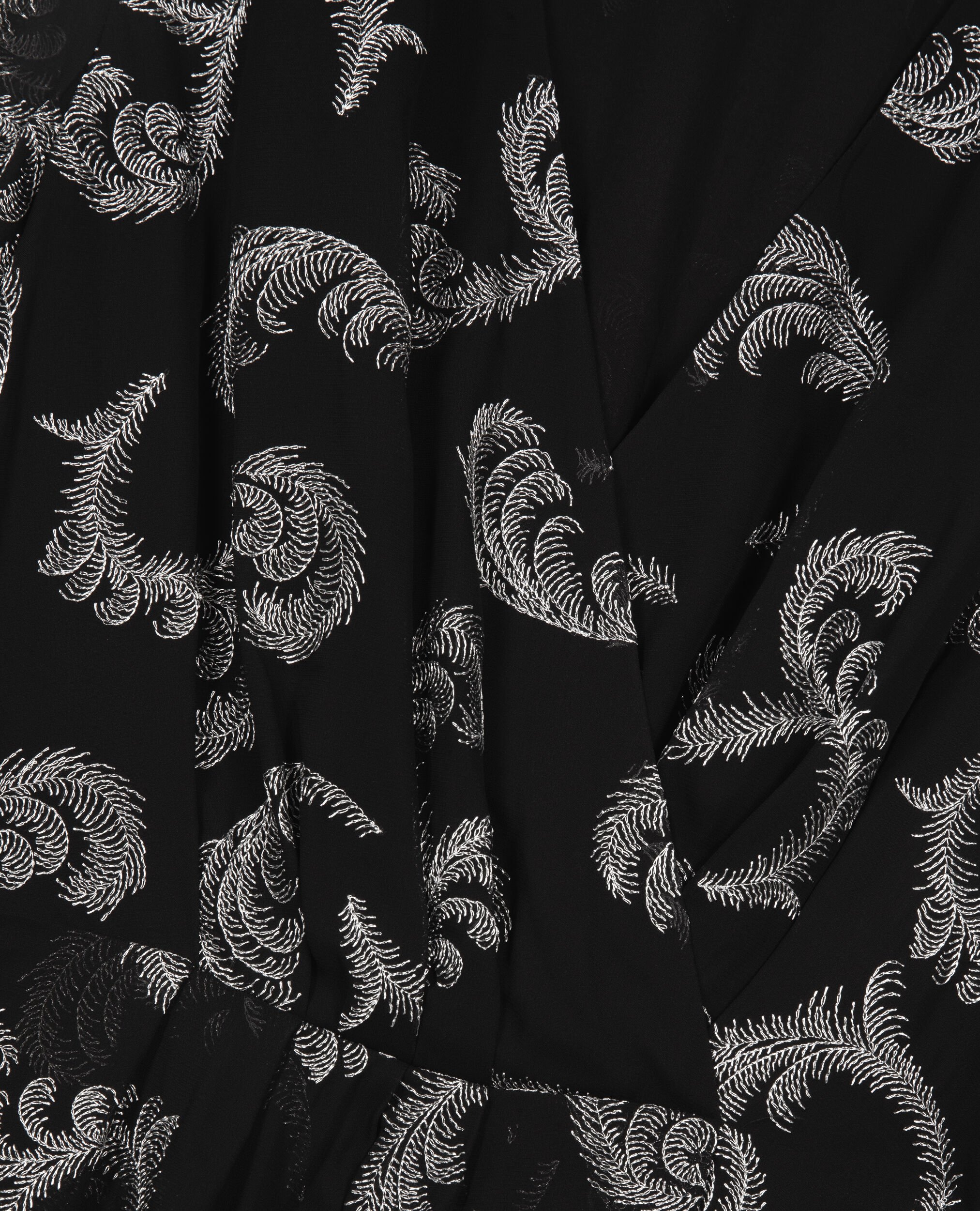 Robe effet portefeuille courte noire, BLACK / SILVER, hi-res image number null