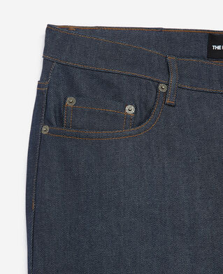 The Kooples H BLUE BRUT slim-fit dark blue vintage jeans
