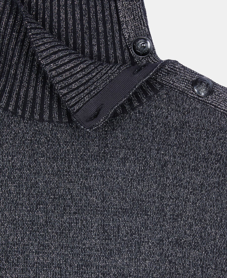 The Kooples DAMEN BLACK schwarzer pullover aus wolle und kaschmir