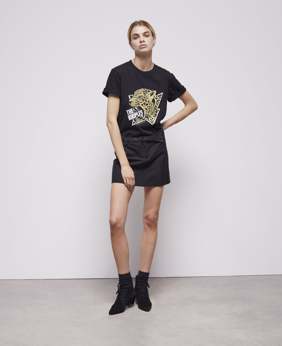 women's t-shirt with a tiger screen print