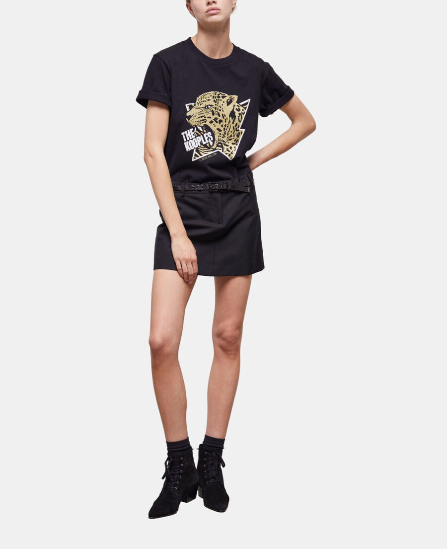 women's t-shirt with a tiger screen print