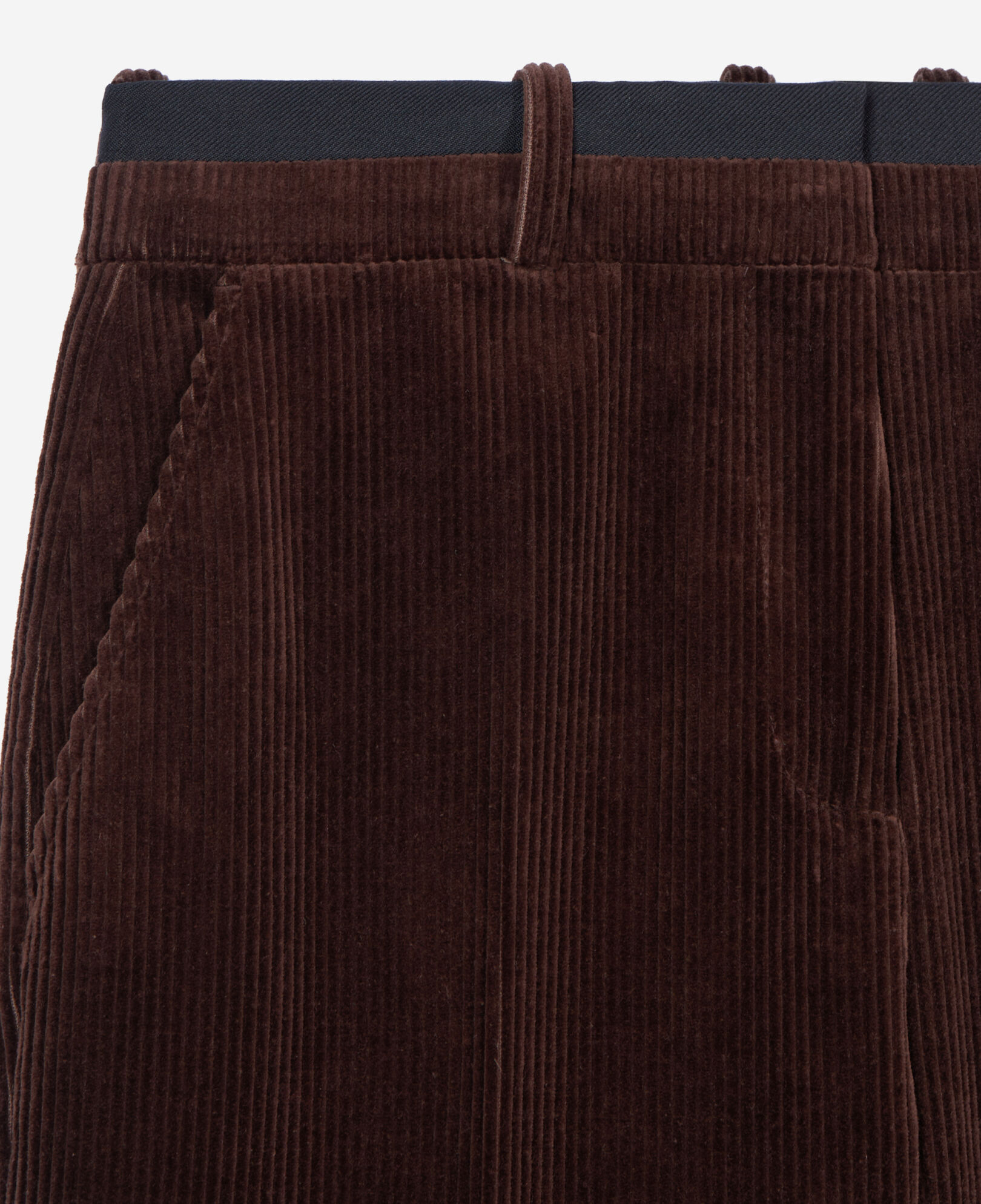 The Kooples DAMEN BROWN braune cordhose mit geradem bein