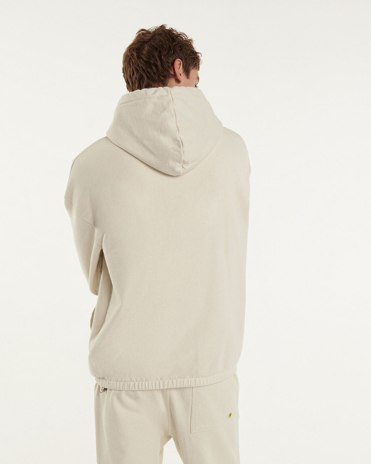 The Kooples MEN ECRU white hoodie