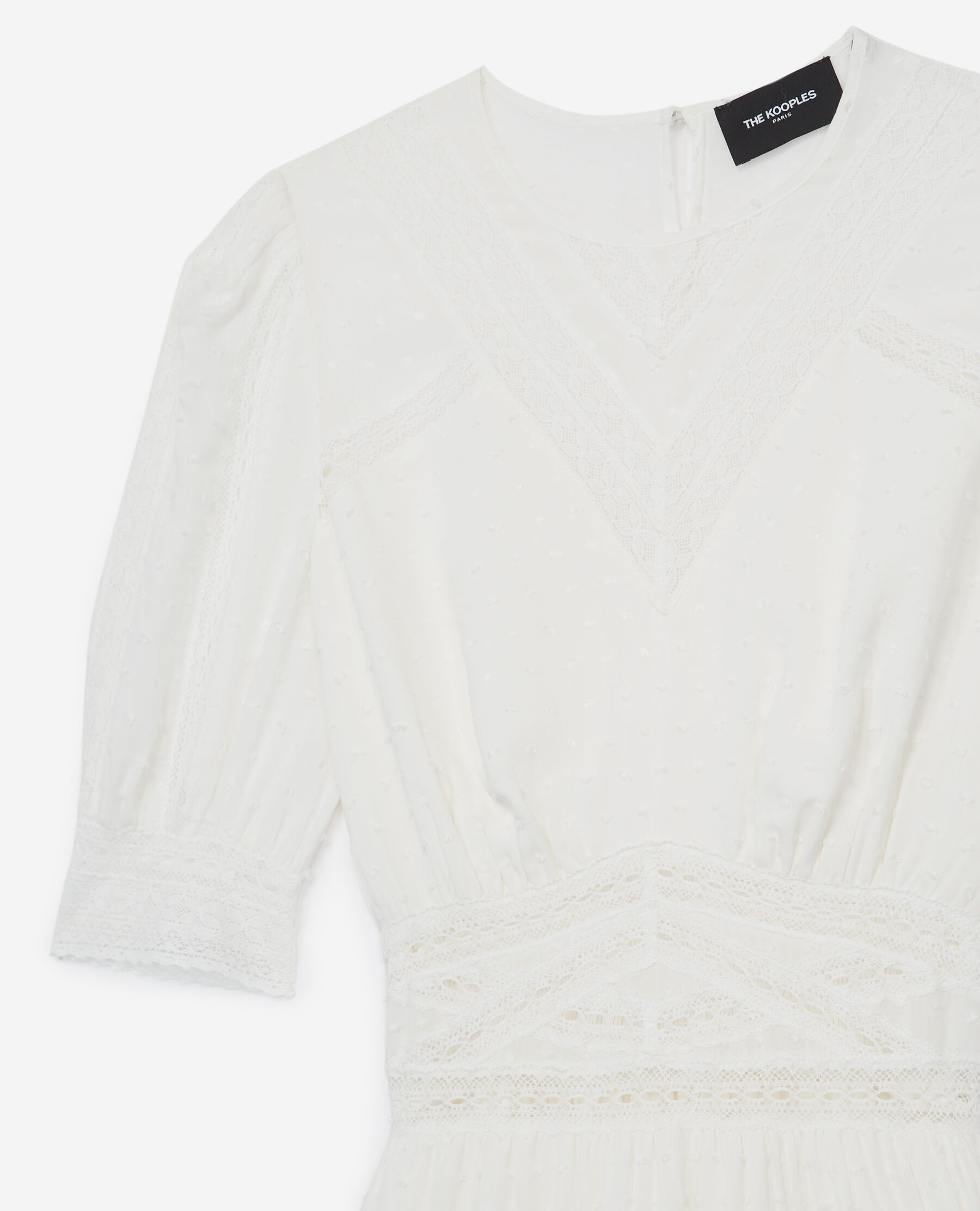 The kooples robe shop blanche dentelle