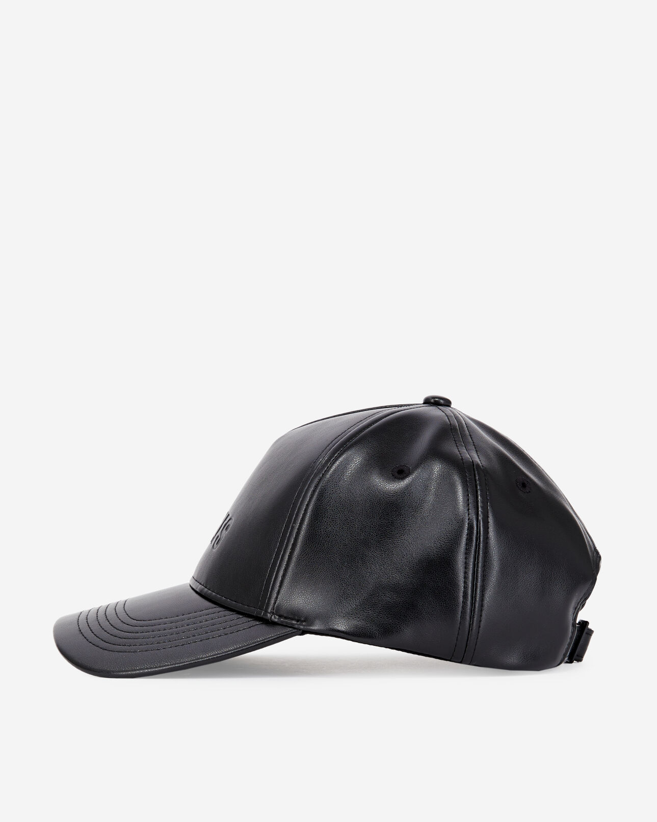 The Kooples MIXTE BLACK casquette noire effet cuir 
