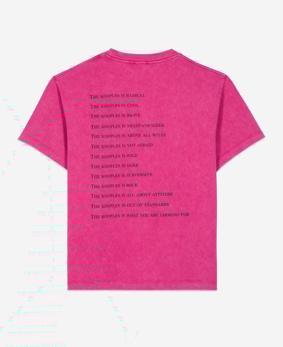 The Kooples WOMEN FUSHIA pink what is t-shirt