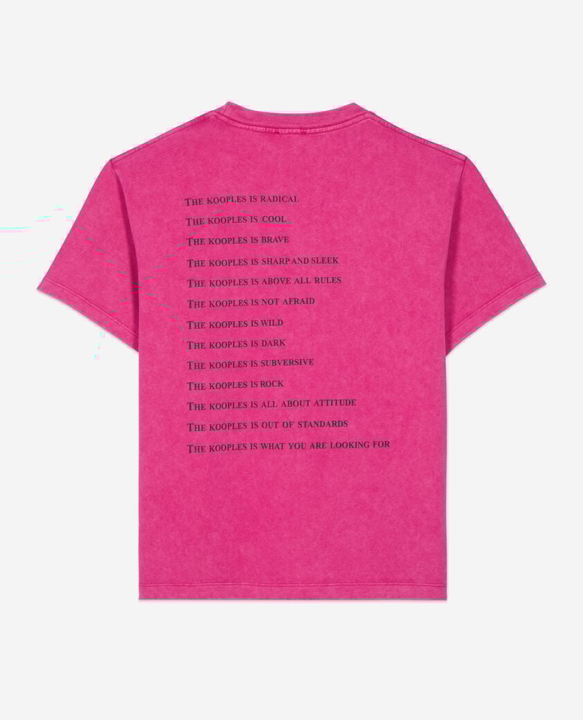 The Kooples FEMME FUSHIA t-shirt what is rose
