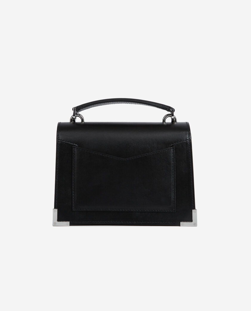 The Kooples FEMME BLACK BRUT sac emily small en cuir noir