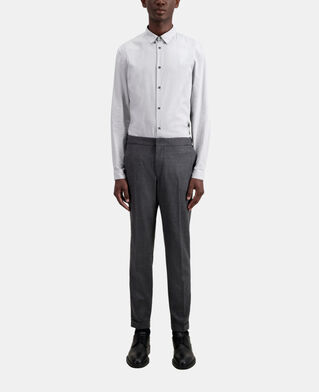 The Kooples HERREN GREY graue hose aus flanell