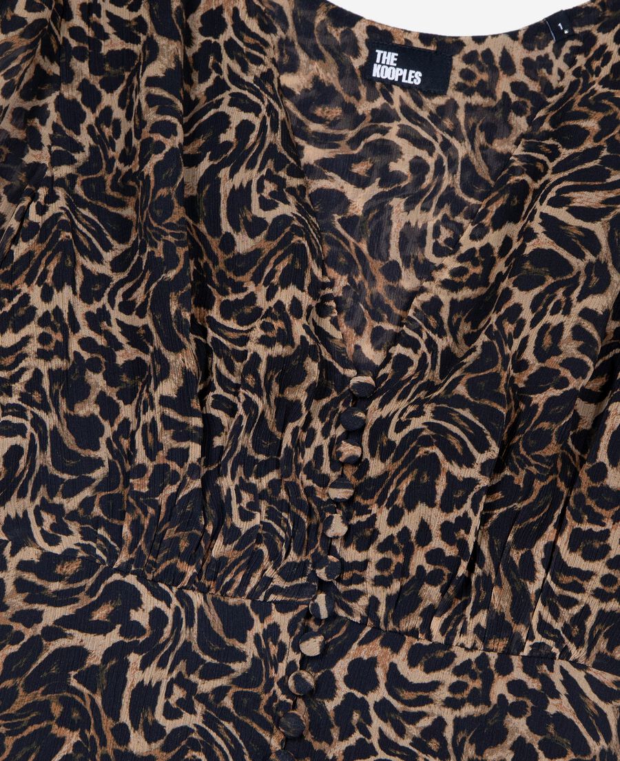 The Kooples WOMEN LEOPARD long leopard dress