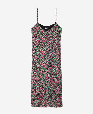 The Kooples F MULTICO long printed slip dress