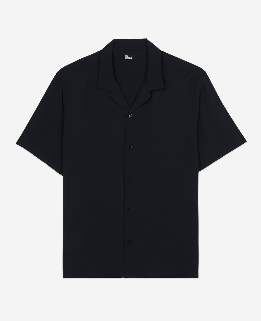 The Kooples HOMME NAVY chemise manches courtes bleu marine
