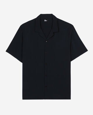 The Kooples HOMME NAVY chemise manches courtes bleu marine