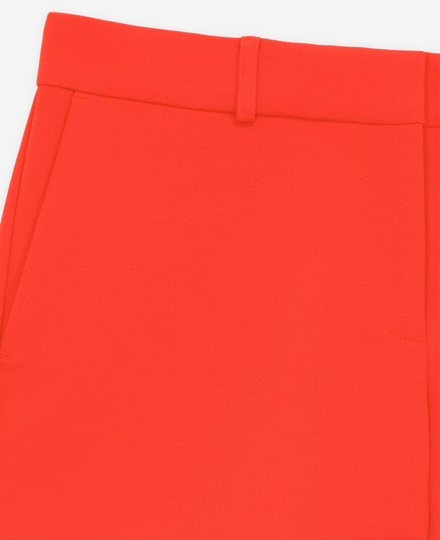 The Kooples FEMME ORANGE short tailleur orange en crêpe