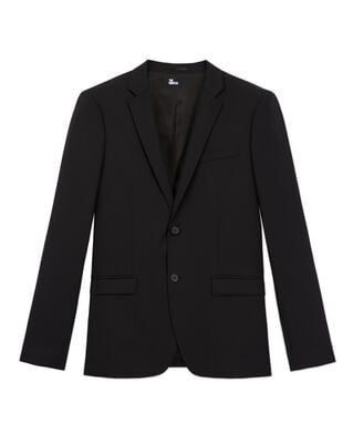 The Kooples H BLACK black wool suit jacket tailored fit