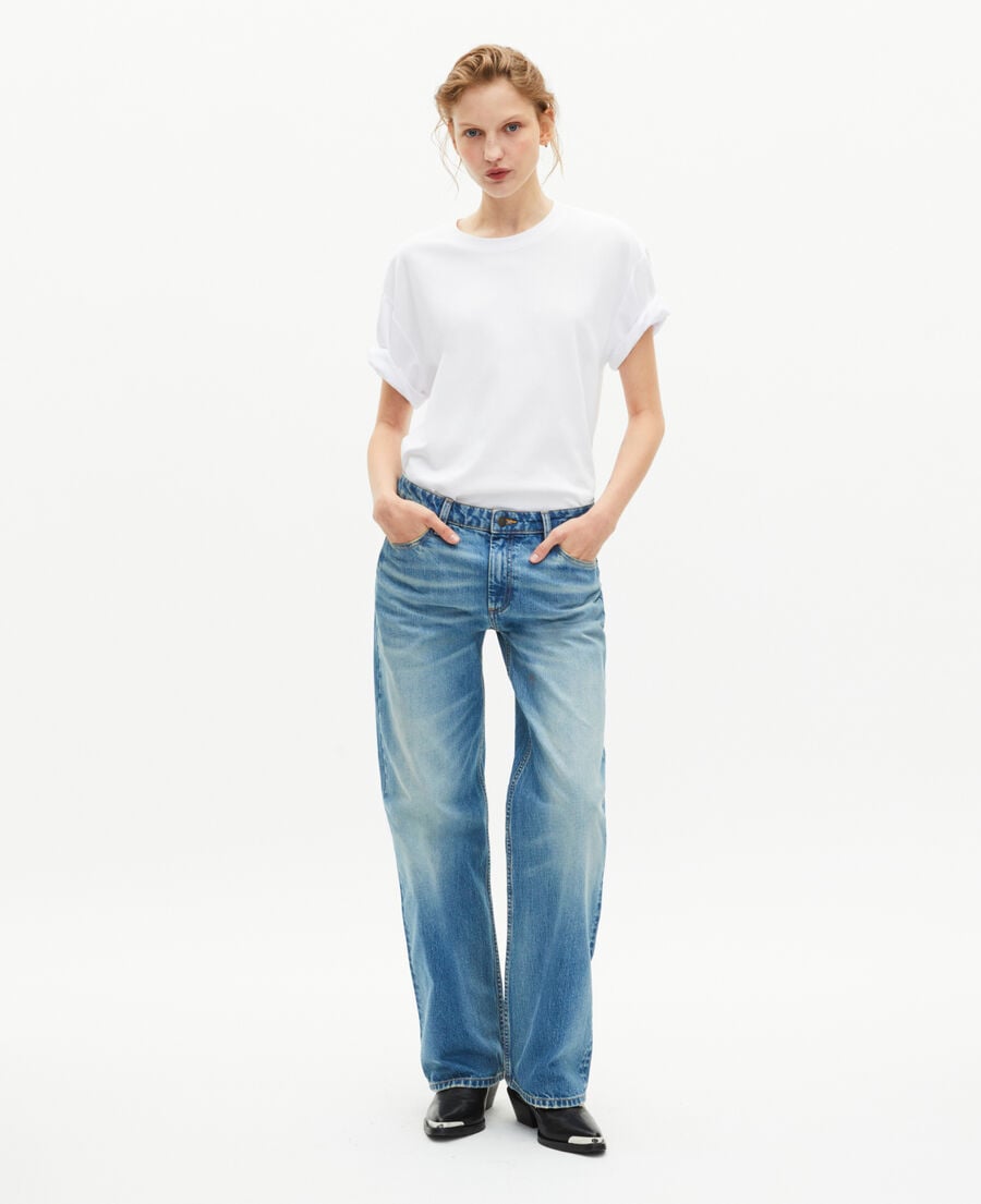 The Kooples MEN WHITE unisex plain white straight t-shirt