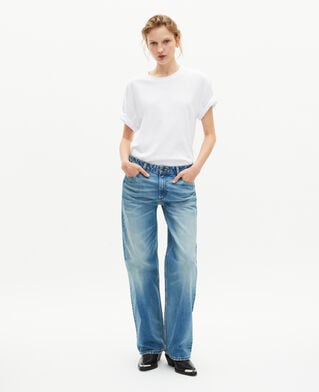 The Kooples MEN WHITE unisex plain white straight t-shirt