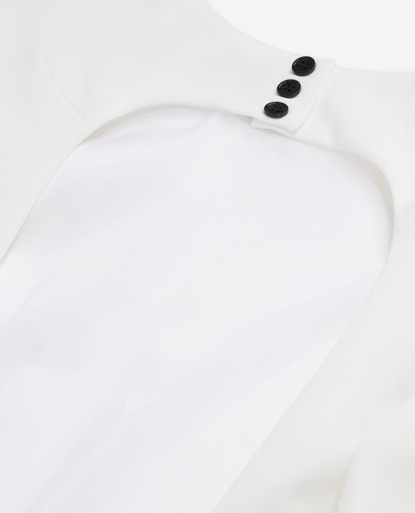 The Kooples DAMEN WHITE weißes kurzes kleid mit rüschen