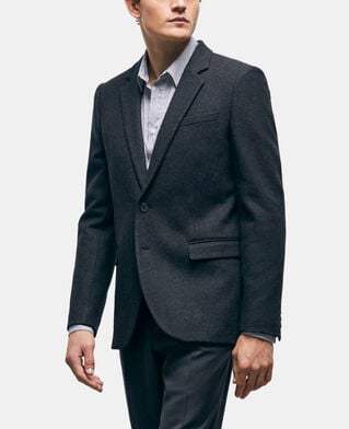 The Kooples H DARK GREY gray wool suit jacket